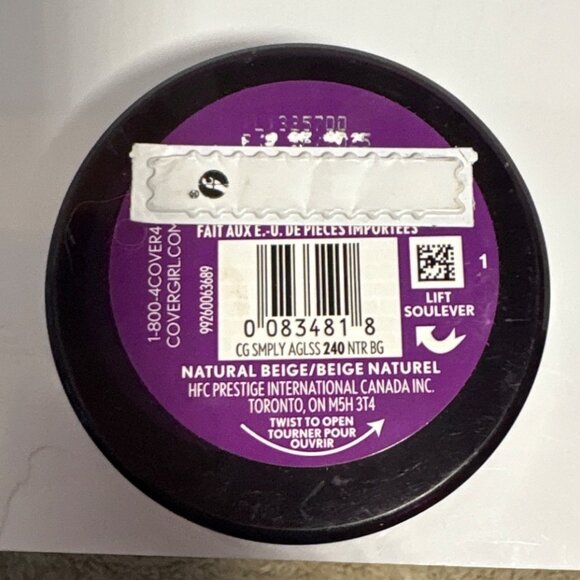 Covergirl Olay Simply Ageless Foundation SPF 28 Natural Beige 240 Hyaluronic Exp - Picture 3 of 4